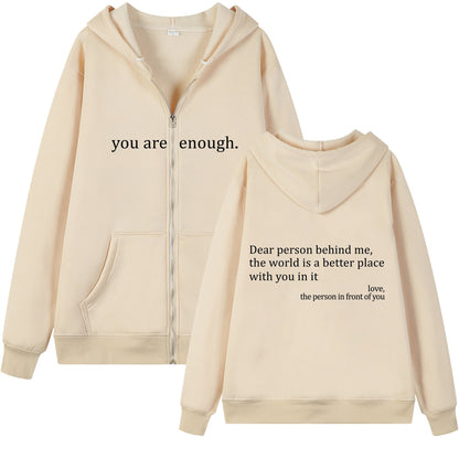 Emotional Zipper Hoodie