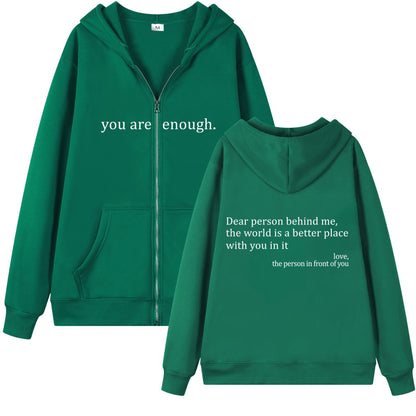 Emotional Zipper Hoodie